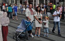 Фото 5: Марш єдності у Львові розпочався Державним Гімном України