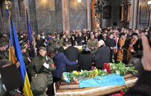 Фото 2: Львів попрощався з трьома військовими, які загинули в зоні АТО
