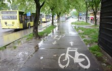 Фото 16: У Львові продовжують облаштовувати велодоріжки: роботи тривають на низці вулиць