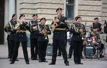Фото 4: На площі перед Львівської оперою виступив військовий оркестр понтонно-мостового загону