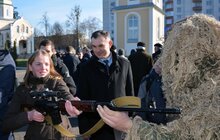 Фото 11: Львівські школярі відвідали нацгвардійців