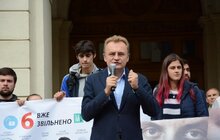 Фото 28: Сьогодні у Львові студенти різних вишів взяли участь в масштабній акції солідарності із бранцями Кремля «Хода солідарності. Волю заручникам Кремля!»