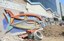 Фото 1: Мозаїку «Море і риби» відновлено: головні роботи завершені