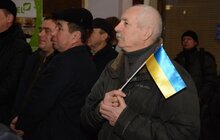 Фото 14: З нагоди 100-річчя бою під Крутами львів’яни підтримали загальноукраїнський флешмоб з виконання маршу «Героям Крут»