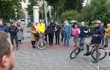 Фото 48: У Львові вперше провели позачергове засідання виконавчого комітету на велосипедах