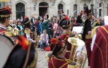 Фото 3: День вишиванки у Львові: на пл. Ринок виступив духовий оркестр «Львівські фанфари»