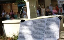 Фото 15: Сьогодні відкрили оновлену площу та ознакування в історичній єврейській дільниці Львова