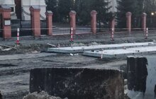 Фото 3: Ремонт вул. Шевченка: на останньому відрізку розпочато монтаж трамвайних плит і колії