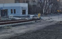 Фото 17: Ремонт вул. Шевченка: на останньому відрізку розпочато монтаж трамвайних плит і колії
