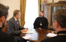 Фото 3: У львівській Ратуші відбулася зустріч міського голови Львова Андрія Садового з Блаженнішим Святославом