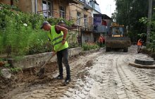 Фото 8: Дорожнє покриття на вул. Запольської замостять бруківкою