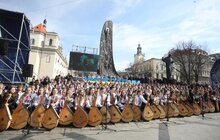 Фото 4: У центрі Львова 407 бандуристів одночасно виконали твори на поезію Тараса Шевченка