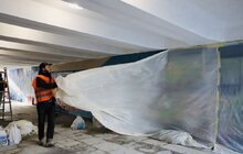 Фото 7: Українські художники розмальовують один із підземних переходів Львова у стилі твору Станіслава Лема