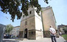 Фото 9: Роботи з капітального ремонту сходів на пл. Князя Ярослава Осмомисла, які ведуть до церкви Матері Божої Неустанної Помочі (Марії Сніжної)