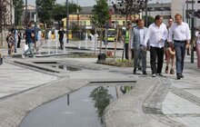 Фото 6: На пл. Двірцевій уже працює фонтан: реконструкція площі - на стадії завершення