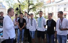 Фото 5: Мер Львова зустрівся з володарями Кубка світу з футболу «Hope for Mundial»