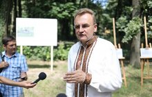Фото 12: В Шевченківському гаю у Львові освятили місця, де збудують три нові інфраструктурні об’єкти
