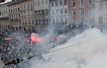 Фото 16: Марш єдності у Львові розпочався Державним Гімном України