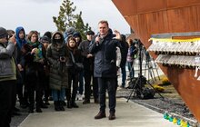 Фото 26: Сотні паперових ангеликів розмістили на Меморіалі Небесної Сотні у Львові