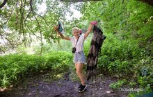 Фото 12: З допомогою унікального додатку EcoHike львів’яни очистили зелену зону Цитадель