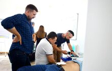 Фото 5: У Львові лікарів з усієї України навчатимуть наданню невідкладної допомоги на надсучасних макетах та симуляторах
