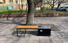 Фото 2: Відпочити й зарядити гаджети: у Львові з’явилися лавки з сонячними батареями — де їх знайти?