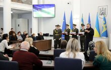 Фото 2: У Львові 18 Героїв Небесної Сотні посмертно нагородили «Почесним знаком Святого Юрія» (відео/фото)