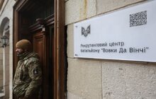 Фото 5: Перший в Україні рекрутинговий центр батальйону «Вовки Да Вінчі» запрацював у Львові (відео)