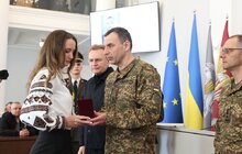 Фото 14: До Дня Національної гвардії у Львові 30 захисників посмертно нагородили «Почесним знаком Святого Юрія» (фото)