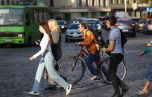 Фото 13: Сьогодні у Львові – осінній день «Велосипедом на роботу»