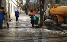 Фото 43: Комунальні служби Львова проводять миття та дезінфекцію в місті