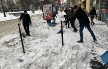 Фото 23: Працівники Львівської мерії долучились до прибирання міста від снігу