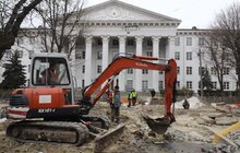 Фото 21: На вул. Пекарській тривають масштабні ремонтні роботи: повністю реконструкція вулиці завершиться наступного року