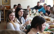 Фото 7: Львів’яни та українці, які втекли від війни до нашого міста, спільно відсвяткували Великдень 
