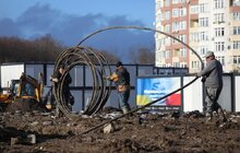 Фото 3: У Львові облаштовують найбільше модульне містечко для переселенців (відео)