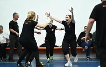 Фото 12: Спортивна шкільна ліга D: у запеклій боротьбі визначили чемпіона з волейболу