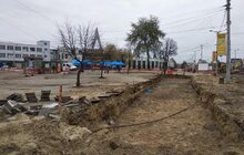 Фото 3: Реконструкція пл. Двірцевої: роботи з прокладання головного водогону завершили