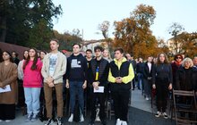 Фото 3: На Меморіалі Героїв Небесної Сотні у Львові співали стрілецькі та повстанські пісні