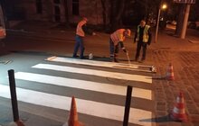 Фото 7: На вулицях Львова поновлюють дорожню розмітку