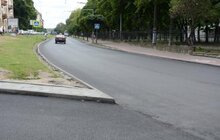 Фото 7: На вул. Митрополита Андрея завершується ремонт дороги: вже замінили дорожнє покриття, тривають роботи на тротуарах