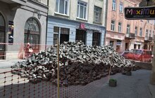 Фото 9: На вул Городоцькій почали демонтовувати бруківку 