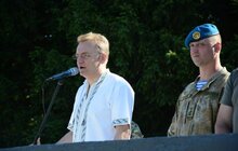 Фото 19: Сьогодні у Львові відбулися заходи з нагоди відзначення 25-ї річниці Дня Високомобільних десантних військ Збройних Сил України у 80-ій бригаді