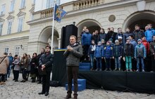 Фото 11: У Львові спільно заспівали «Ще не вмерла України і слава, і воля…» у День першого публічного виконання Гімну
