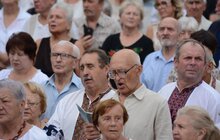 Фото 10: У День Незалежності «Дударик» виконав в центрі Львова акафіст