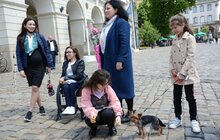 Фото 11: У центрі Львова юна художниця намалювала «особливу» картину