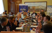 Фото 7: На засіданні Львівського РВ АМУ мери міст одностайно підтримали звернення щодо недоцільності винесення на розгляд ВРУ проекту закону, який передбачає контроль за органами місцевого самоврядування з боку обласних державних адміністрацій