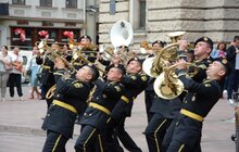 Фото 13: На площі перед Львівської оперою виступив військовий оркестр понтонно-мостового загону