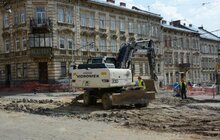 Фото 4: Тривають демонтажні роботи на перехресті вул. Личаківська-Мечникова