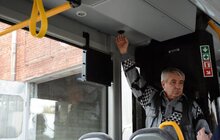 Фото 28: На маршрутах Львова приватні перевізники тестують автобус Volvo, привезений зі Скандинавії