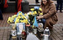 Фото 7: З нагоди Дня пам'яті Героїв Небесної Сотні у Львові підняли прапор Андрія Дигдаловича, який загинув на Майдані (відео)